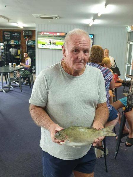 Brian Sutherland and the blackfish he caught during the last competition. Photo: Supplied 