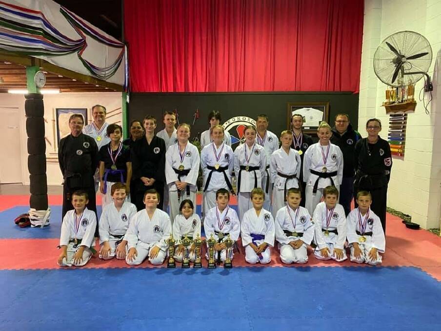 Zen Chi Ryu Kempsey sent away 22 of its students to compete at the Coffs Harbour Championships. Photo: Supplied 