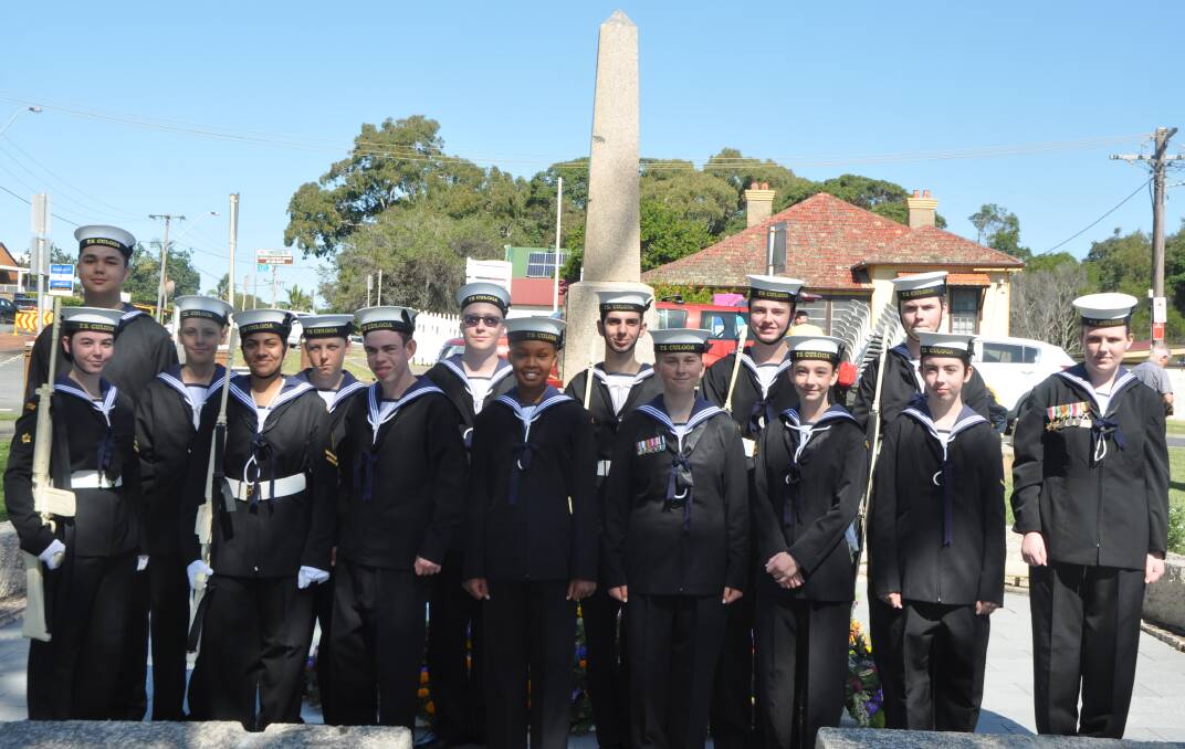 The Navy Cadets of the TS Culgoa. Photo: Stephen Katte 