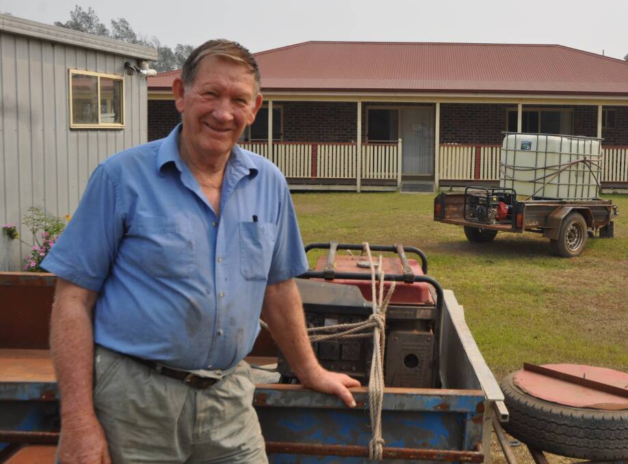 Frank Wilmink is keen to let someone without power borrow his generator. Photo: Stephen Katte 