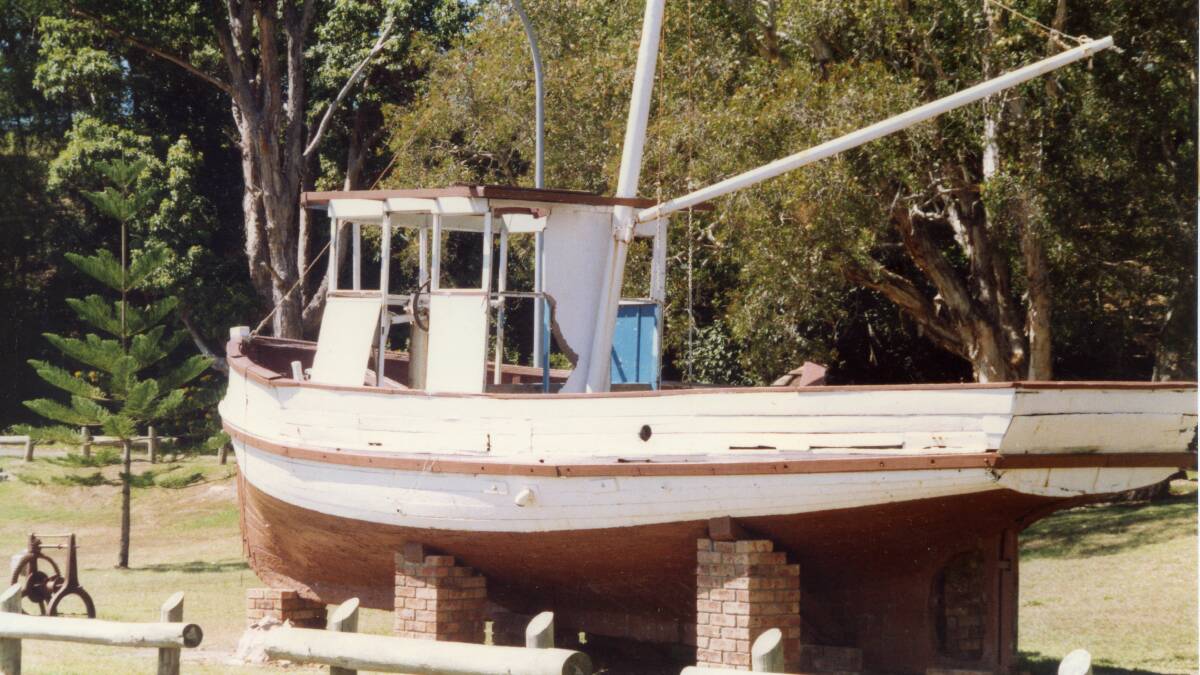 The Drum fishing boat of Sydney and Bobbie Kemp. Photo: Caroline Carey Collection, MRHS