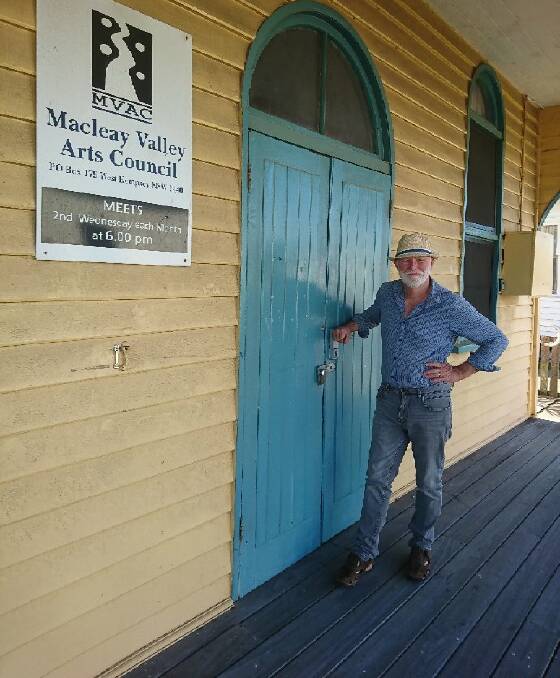 Macleay Valley Arts Council president Steve MacDonald is looking for ways to minimise MVAC operating costs. Photo: Supplied 
