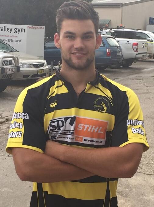 GOANNA ON THE MOVE: Bowraville rugby player Max Hoysted is flying up the ranks after a stellar 2015