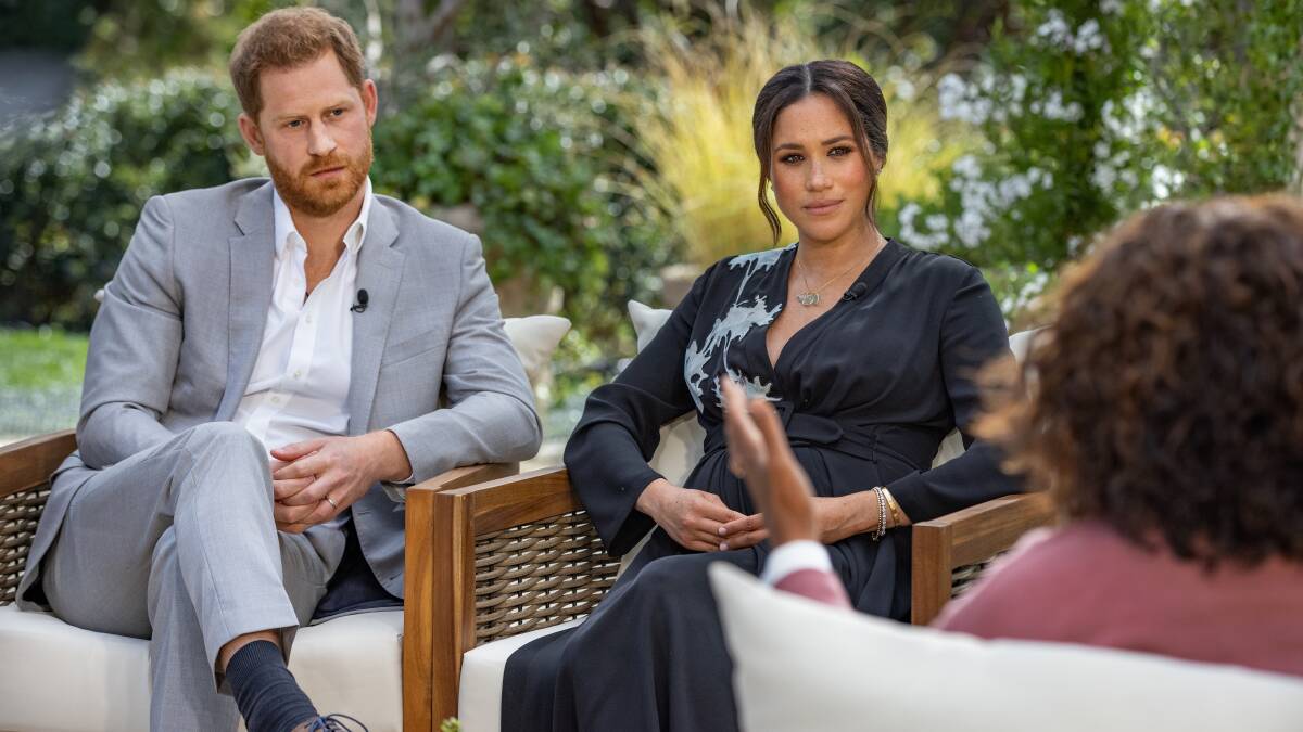Almost 50 million people worldwide watched the Sussexes tell-all with Oprah Winfrey as it went to air. Picture: Getty Images