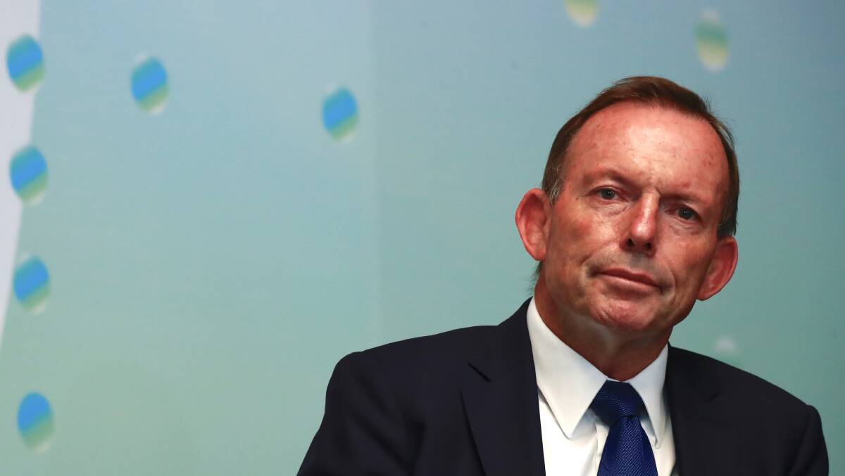 Former Australian prime minister Tony Abbott addressed the Yushan Forum last week. Picture: Getty Images