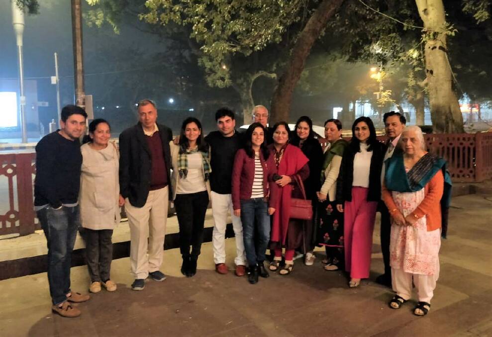 Neha Attre with her family members during an outing in New Delhi, long before COVID-19. Almost everyone she knows has now been infected, some twice.