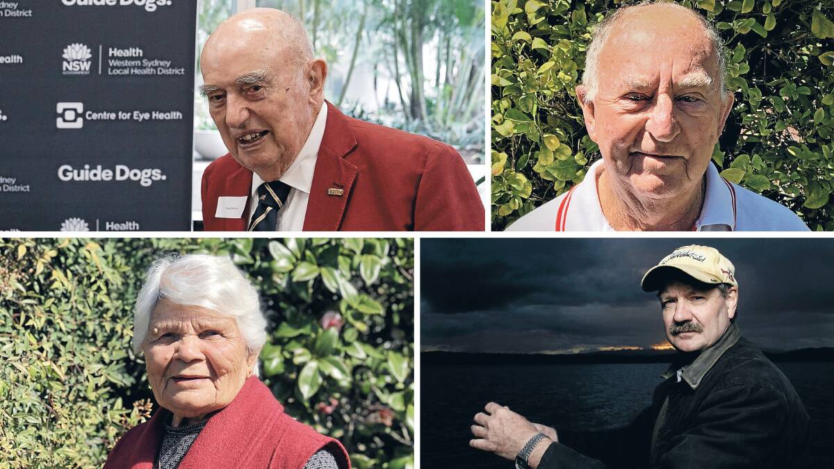 Senior Australian of the Year nominees for NSW: clockwise from top left, Doug Cameron, George Chapman, Professor Neil Weste and Isabel Reid.