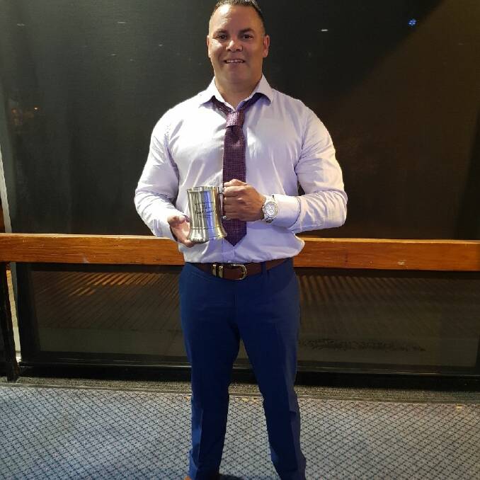 Russell Lardner was awarded the Group Three Rugby League Coach of the Year award for leading the Mustangs to a remarkable 12-month turnaround