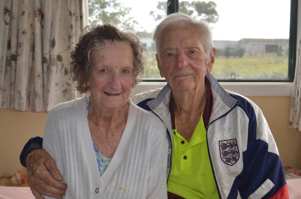 True love: Valerie and Les Hawksford have celebrated a special bond for more than 70 years. Photo: Callum McGregor