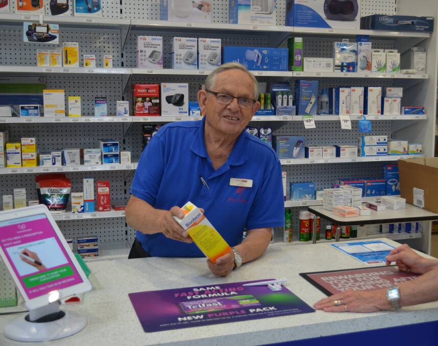 Pharmacist Les Jarman retired today after 62 years of dedication. Photo: Callum McGregor