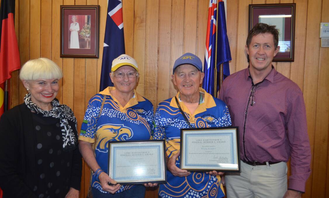 Honoured: Couple Ronda Colliver and Kevin Ackerly were recognised for their unselfish work within the community. Photo: Callum McGregor.