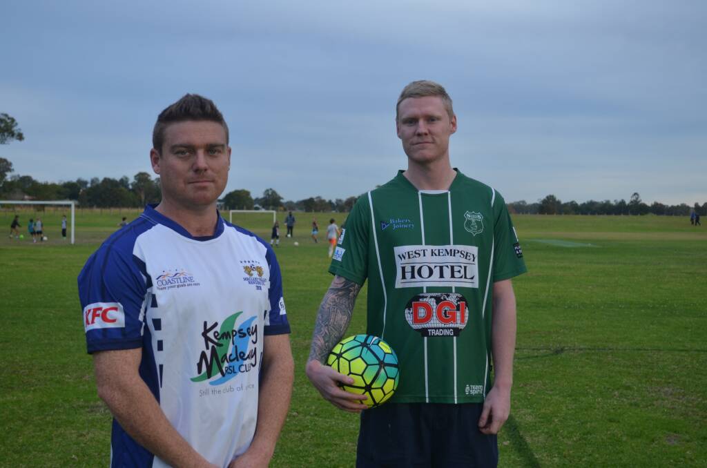 Rivals: Macleay Valley Rangers captain Paul Thurlow and Kempsey Saints captain Troy Ward will face off once again. Photo: Callum McGregor.