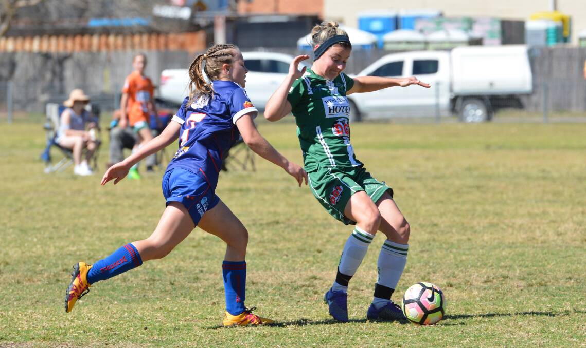 Kempsey Saints in action in last year's women's grand final.