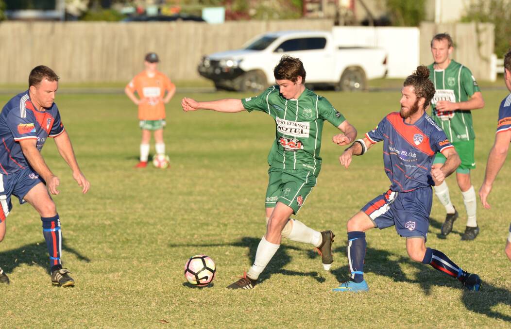 Back to form: The Saints snapped a four-game streak without a victory by defeating the Forster-Tuncurry Tigers 4-0 on Saturday. Photo: Penny Tamblyn.