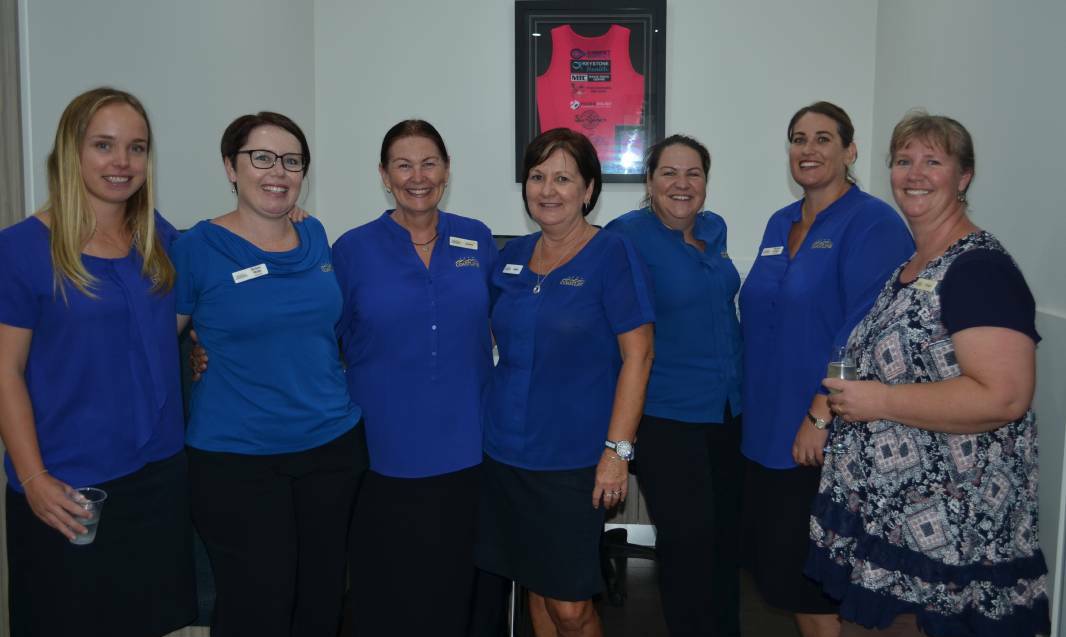 Supporting locals: The team at the Coastline Credit Union, who are the major sponsors of the Macleay Valley Business Awards. Photo: Callum McGregor