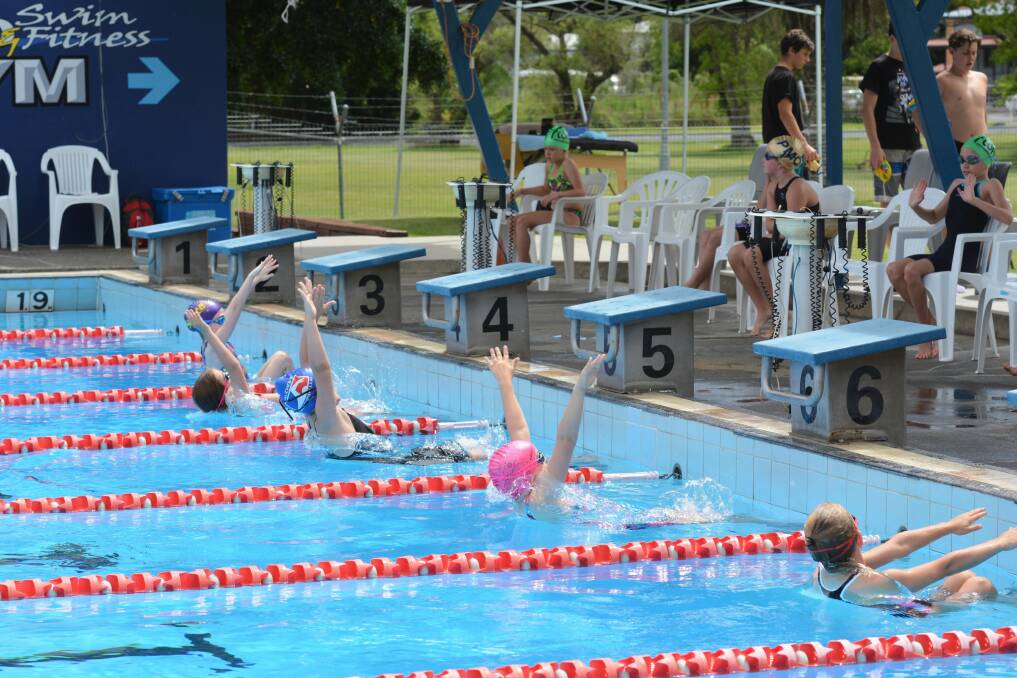 Competitors at a Kempsey Swimming carnival in 2016.