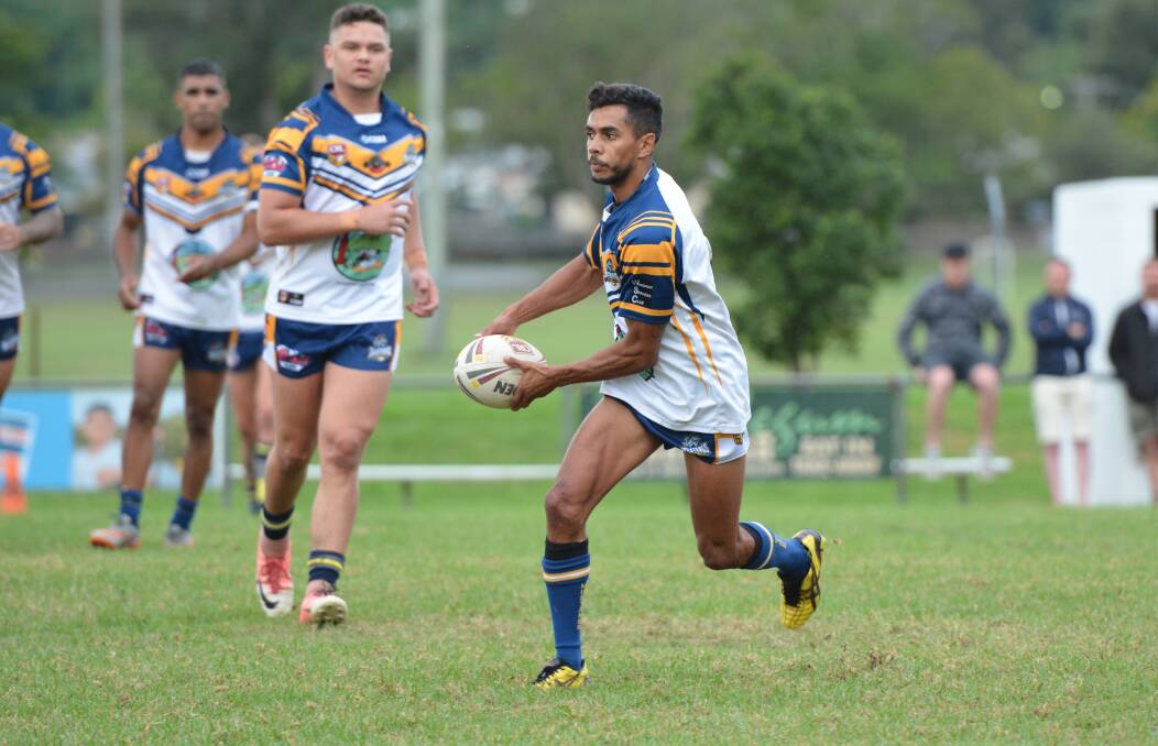 Ruled out: Macleay Valley Mustangs fullback Owen Blair has been suspended for four weeks after performing a dangerous throw against the Taree City Bulls. Photo: Penny Tamblyn