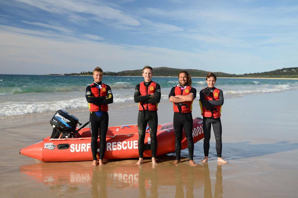 Representatives: Members from the South West Rocks Surf Life Saving team. Photo: Jody Smith.