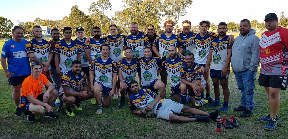 The Macleay Valley Mustangs first grade side clinched the Group Three Rugby League minor premiership on Sunday. Photo: Supplied