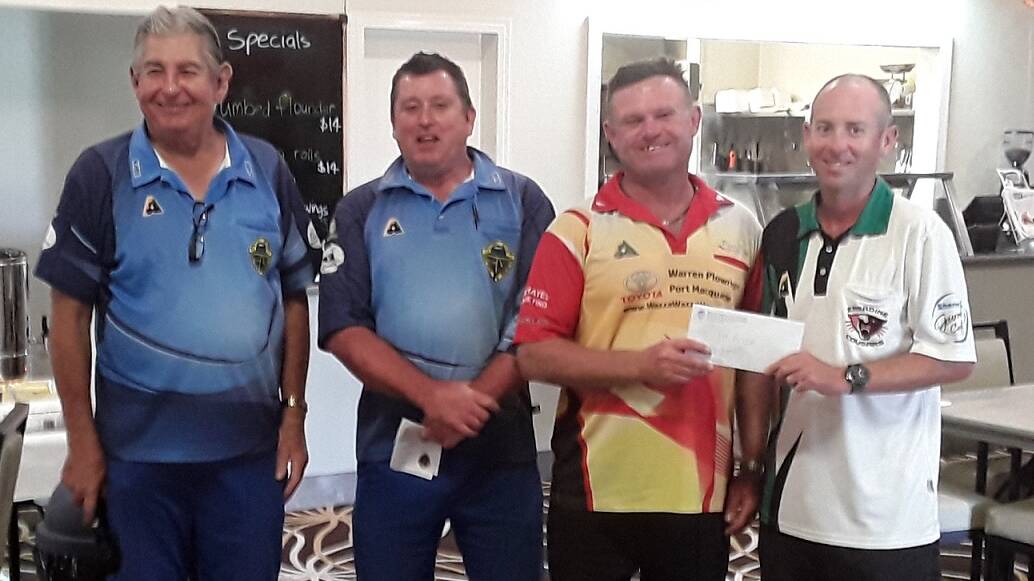 Champions: Winners Craig Donaldson and Greg Keft with runner ups Ray Boulter and Michael Howard. Photo: Supplied.