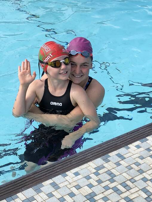 Club mates: Crescent Head Pointers Swimming Club members Shae-ala Marchment and Frankie Supple are ready to tackle prestigious Swimming NSW events. Photo: Supplied.