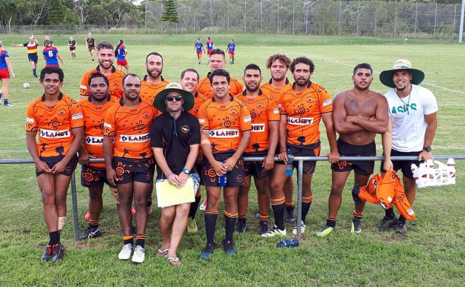Improvement: The Kempsey Cannonballs Indigenous side reached the semi-finals of the rugby sevens tournament held at Hamilton in Newcastle on the weekend. Photo: Supplied.
