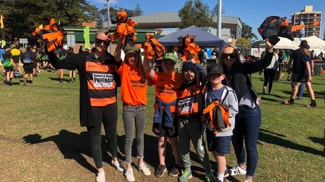 Kempsey Cannonballs supporters who made the trip to Port Macquarie to cheer on the Under-16s. Photo: Supplied