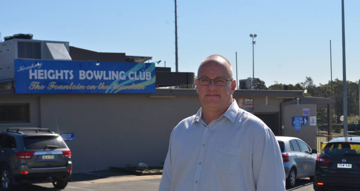 Playing their part: Kempsey Heights Bowling Club secretary manager Kerr Black has organised a Drought Relief Bowls Day for this Saturday. Photo: Callum McGregor.