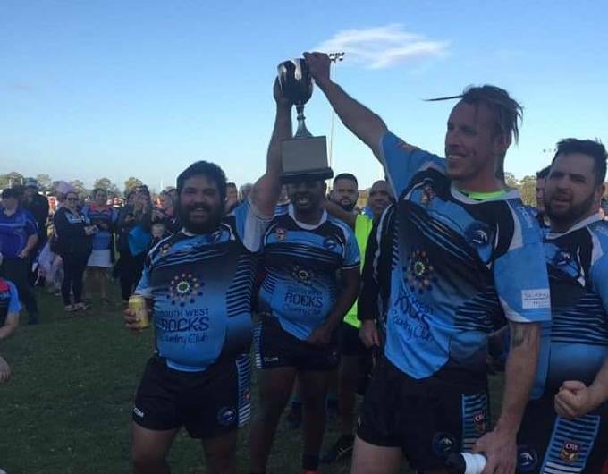 Sam Drew (left) will return to the premiership winning South West Rocks Marlins side as coach for the 2020 season. Photo: Supplied