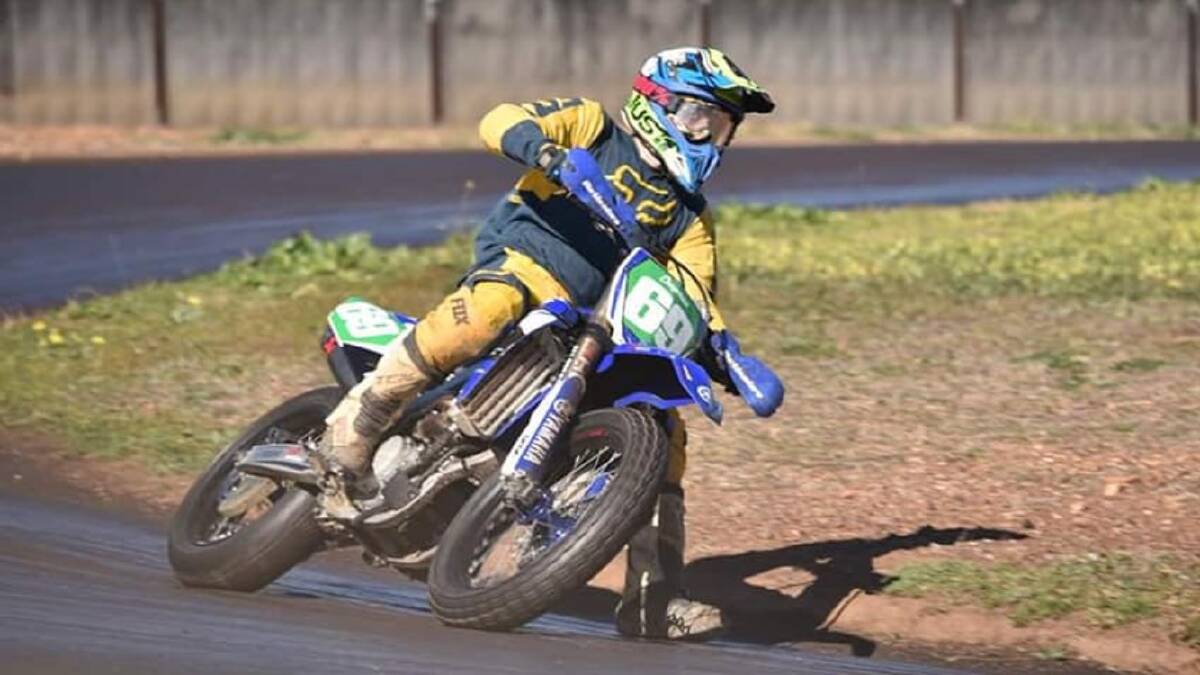 Kempsey's James Chapman races around the track. Photo: Supplied