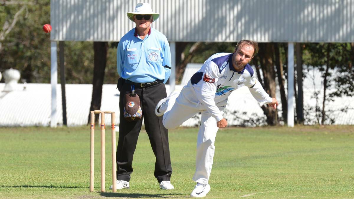 A Nulla player bowls down the pitch in the 2018/19 grand final victory over Rovers. Photo: Penny Tamblyn