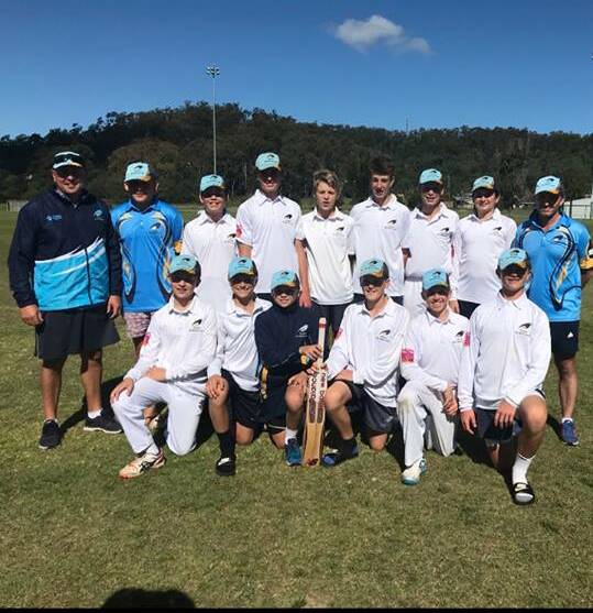 Under-14s Mid North Coast Junior Cricket representative side. Photo: Supplied.