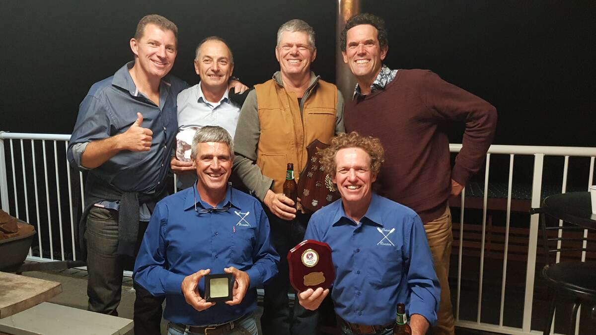 The Kempsey-Crescent Head Masters 180s crew and Craig Schweikert. Photo: Supplied