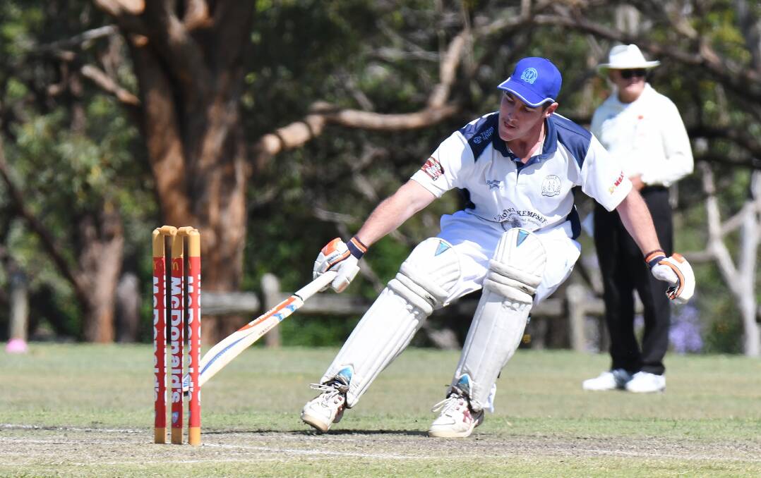 Tight lines: A near perfect bowling performance from Nulla lead them to victory as they restricted Taree to 114-runs. Photo: Penny Tamblyn.