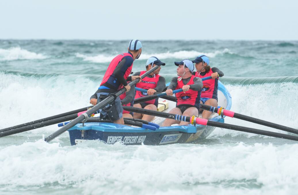 Boaties: Three Kempsey-Crescent Head Surf Boat crews will hit the water at the Coffs Boat Rally this weekend. Photo: Penny Tamblyn.