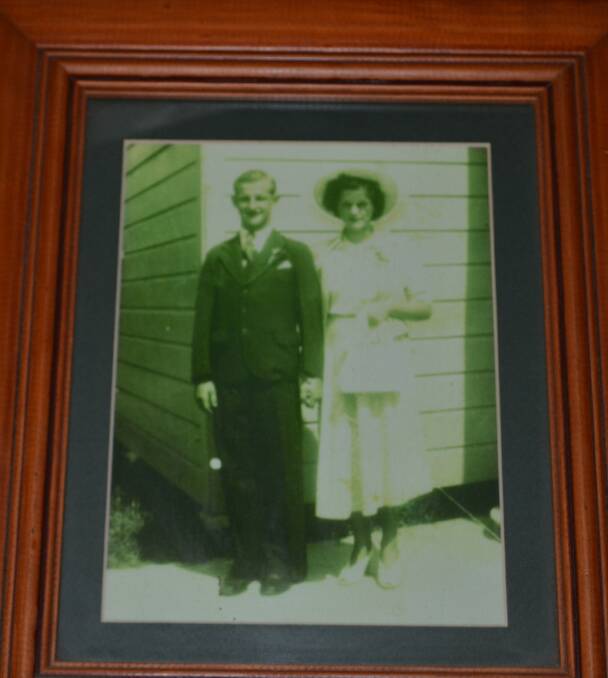 Bill and Mary Kemp on their wedding day, in 1948.
