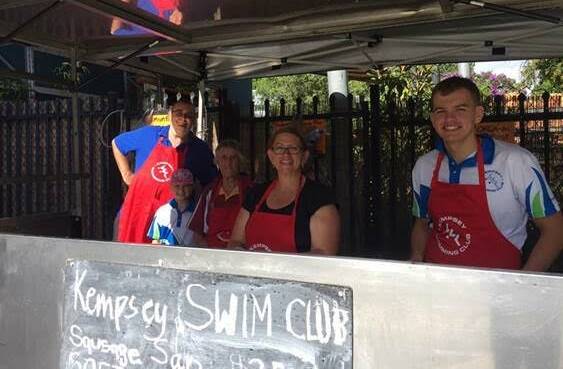 Kempsey Swimming Club helped spread the message and raise money for the club at the Kempsey Bunnings.