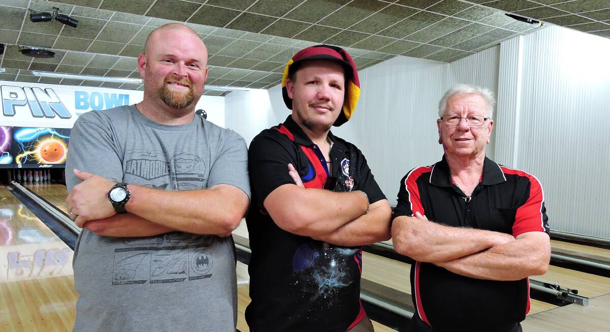 Champs: James Van Eaton, George Ackerley and Gary Darke finished in the top three at the 2018 Handicapped TripleXXX. Photo: Supplied.