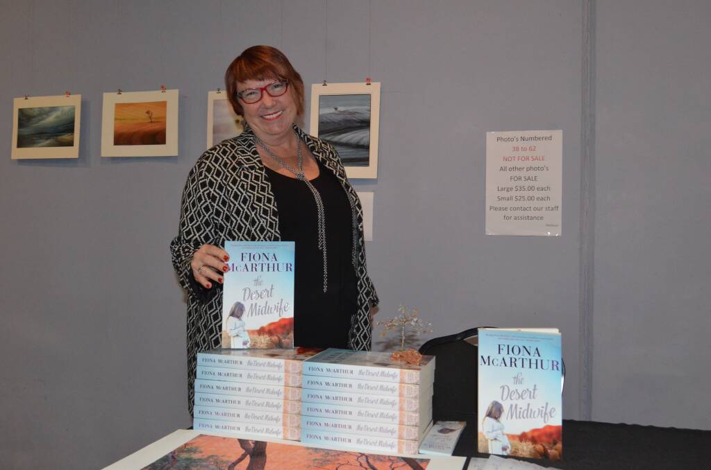 Fiona McArthur launched her latest novel 'The Desert Midwife' at the Slim Dusty Centre today. Photo: Callum McGregor