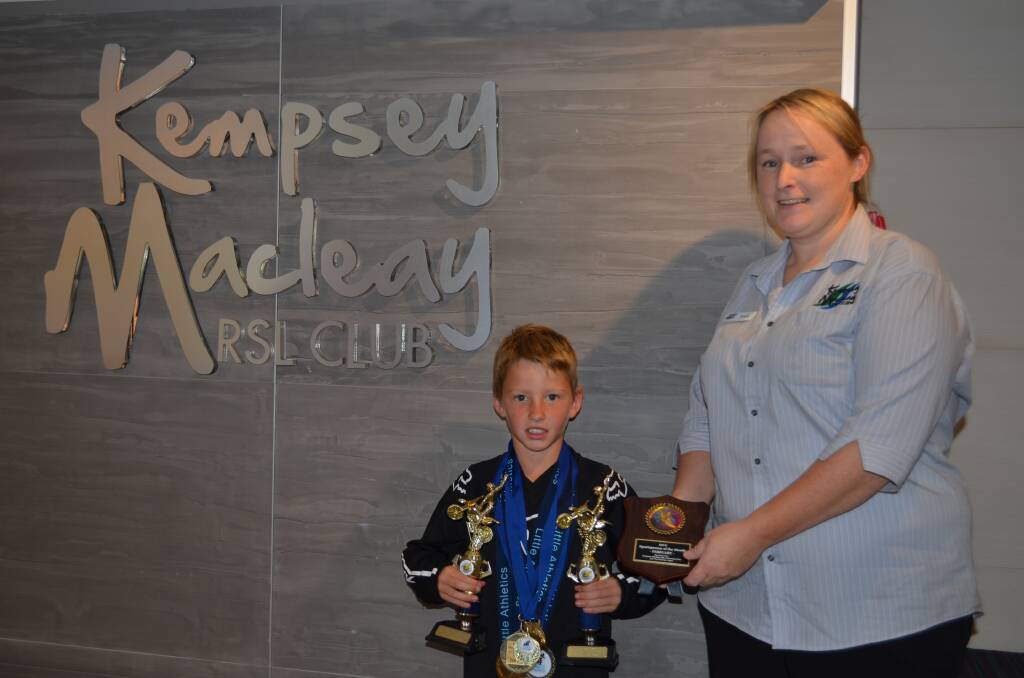Acknowledgement: Chayse Trappel received the Kempsey Macleay RSL Club's Sportsperson of the Month for February. Photo: Callum McGregor.