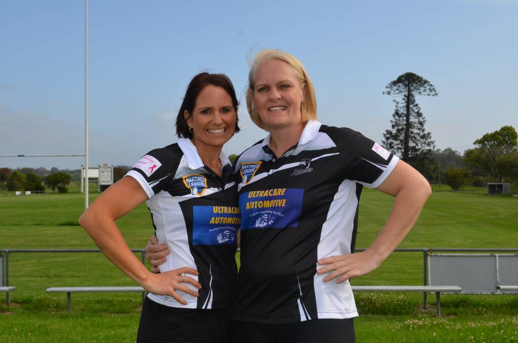 Teammates: Lower Macleay Magpies' Ash Moorehead and Shawnee Potts are looking forward to the season commencing this Saturday. Photo: Callum McGregor.