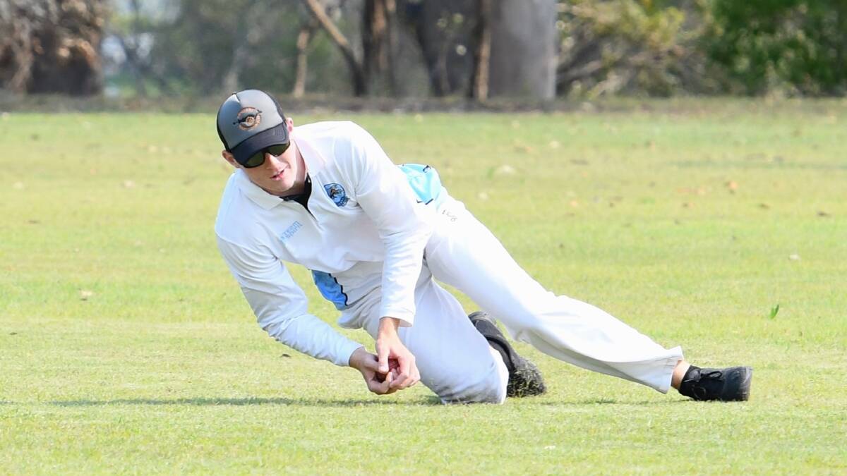A South West Rocks cricketer takes a catch earlier this season. Photo: Penny Tamblyn