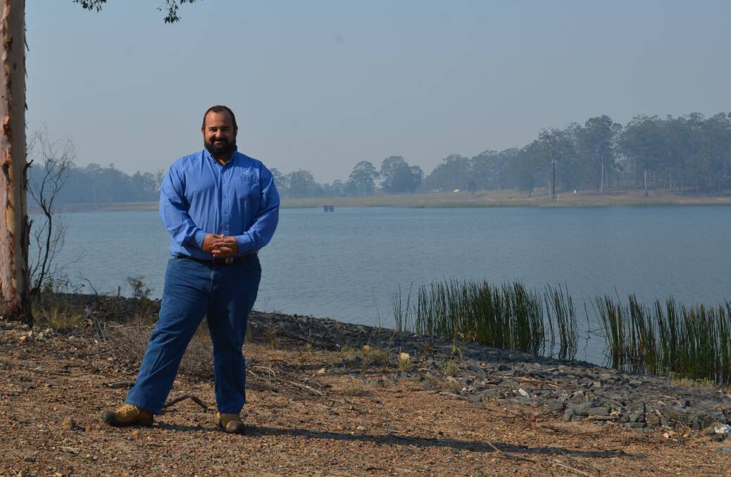 Kempsey Shire Council water and sewer manager Wesley Trotter said the Steuart Mcintyre Dam's water level is at 80 per cent capacity. Photo: Callum McGregor
