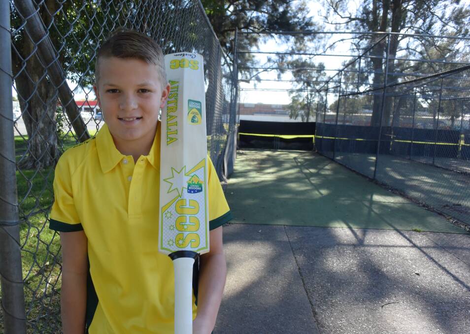 All-rounder: Cooper Petterson will represent Australia at the Indoor Cricket 2018 Junior World Series. Photo: Callum McGregor.