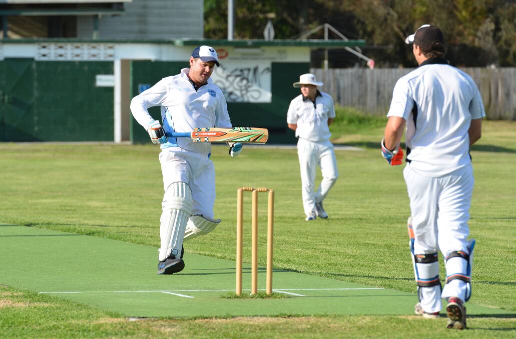 Run there: South West Rocks have bounced back from a tough loss against Rovers to earn a first innings lead against Nulla. Photo: Penny Tamblyn.