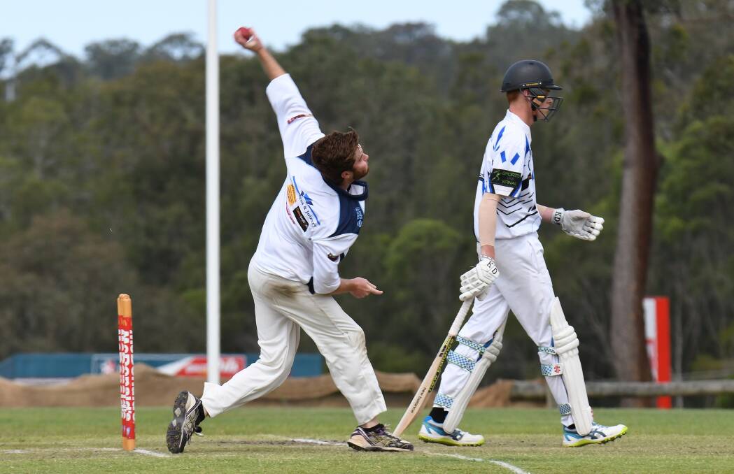 Speed: Nulla player Daniel Morrison bowls down the pitch in a game earlier this season. Photo: Penny Tamblyn.