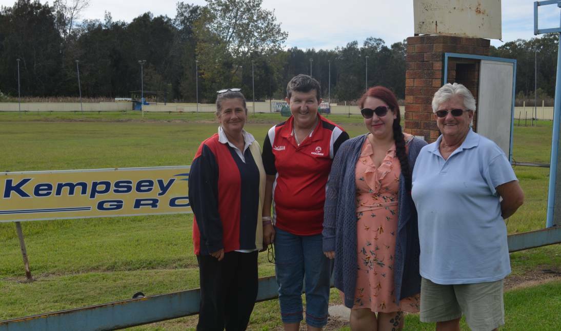 Kempsey Greyhound Racing Club president Vicki Byrnes (left) and her team have worked hard in preparation for this Saturday's race meeting.