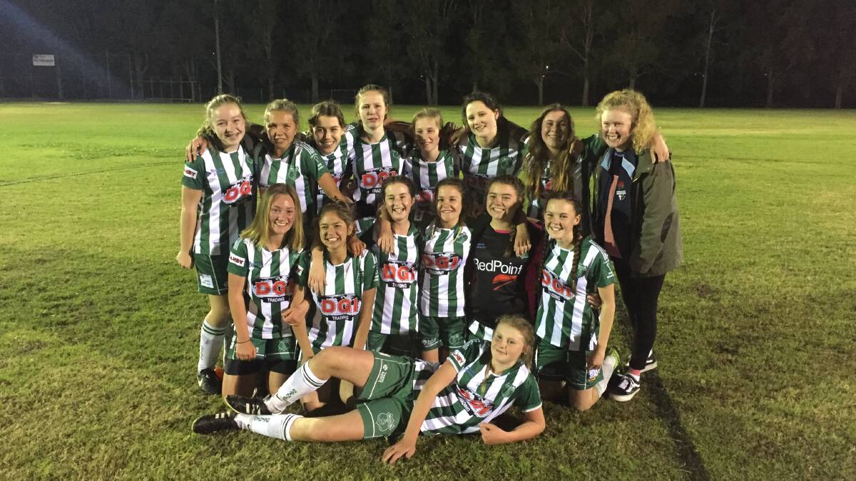 Premiership success: The Kempsey Saints Football Club's women's side continued their success as the U16's side won their grand final. A lot of girls will be eligible for the senior side next season.