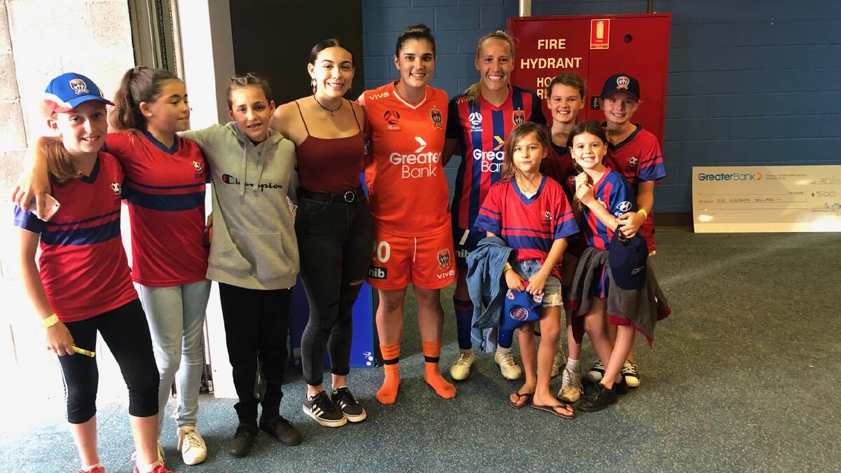 Local footballers star struck by Jets