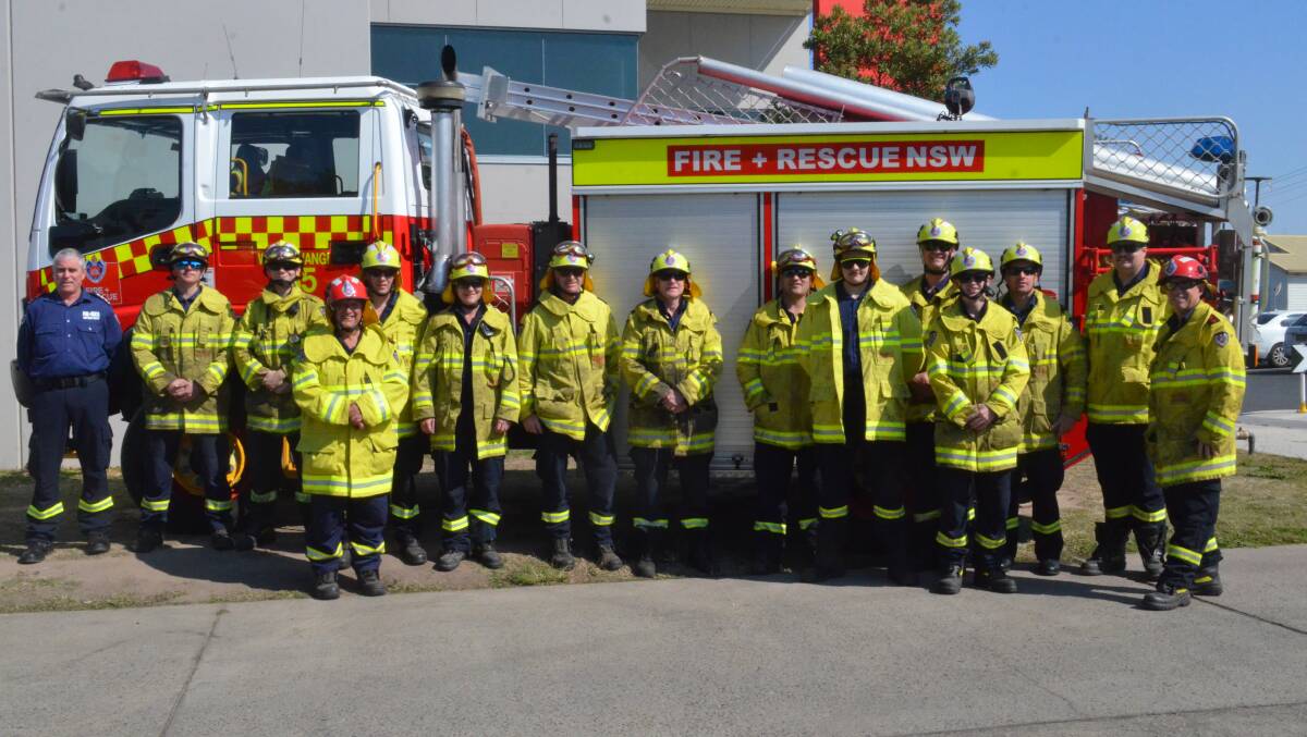 The Fire and Rescue Task Force from the Hunter Region, who helped battle the fires across the Macleay on the weekend